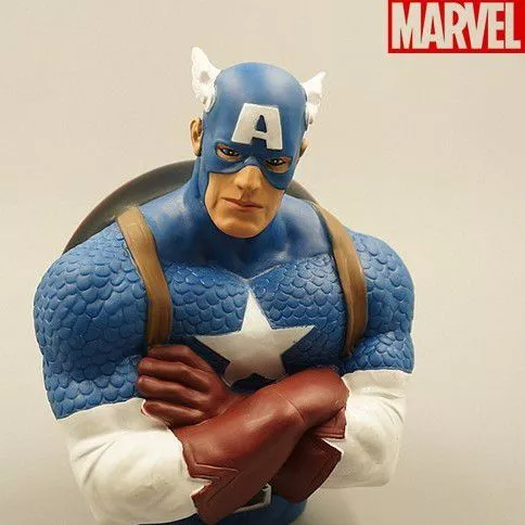 Action Figure Cofre Marvel Capitão América 18cm