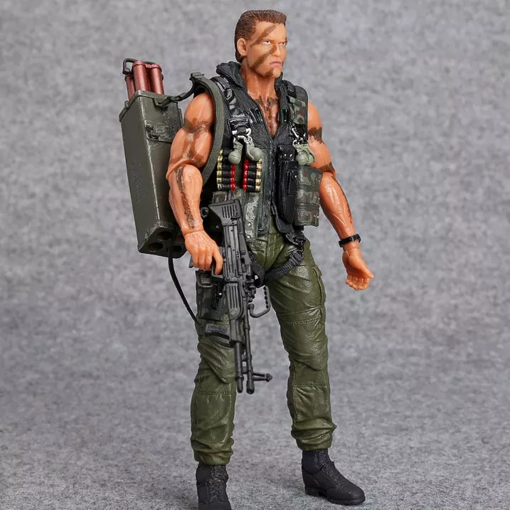 action figure commando 30th john arnold schwarzenegger 18cm Action Figure Exterminador do Futuro Arnold Schwarzenegger 18cm #3