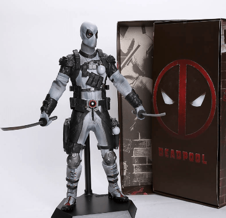 action figure deadpool cinza 30cm Action Figure Deadpool 16cm