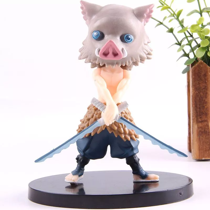 Action Figure Demon Slayer Kimetsu No Yaiba Q Posket Figura Demon Slayer Vol.2 Hashibira Inosuke Anime Action Figure Collectible Modelo Toy PVC