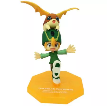 Action Figure Digimon Takaishi Takeru & Patamon 10cm