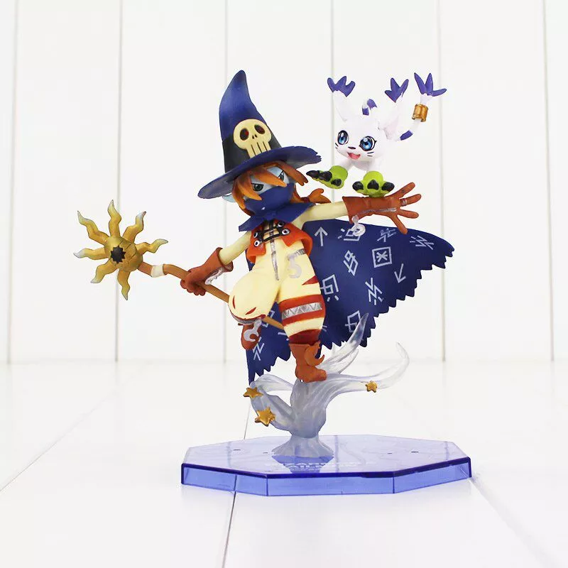 Action Figure Digimon Wizarmon Tailmon 14cm