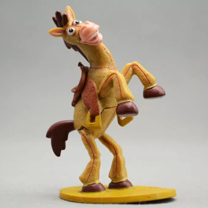 action figure disney pixar toy story cavalo bala no alvo woody 8cm 2 pçs/lote criativo dos desenhos animados arco-íris cavalo unicórnio gel caneta caneta presente promocional papelaria escola & escritório fornecimento