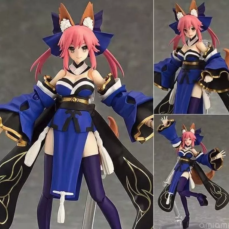 action figure fate extra caster tamamo no mae fox girl bjd 304 anime 14cm 2 Action Figure Capitã Marvel Vingadores Avengers QPosket 15cm