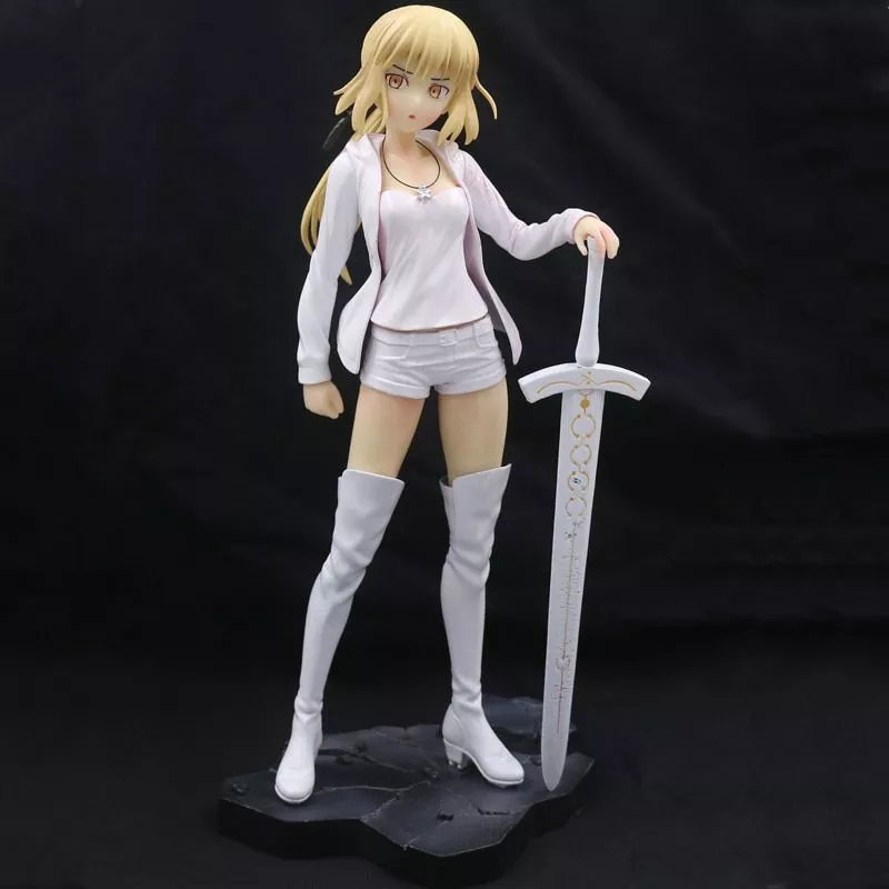 action figure fate stay night grand order saber the holy grail war branco anime 24cm Action Figure Homura Hikari Xenoblade 2 Chronicles Game Fate Over Pyra Fighting 17 #2 27cm