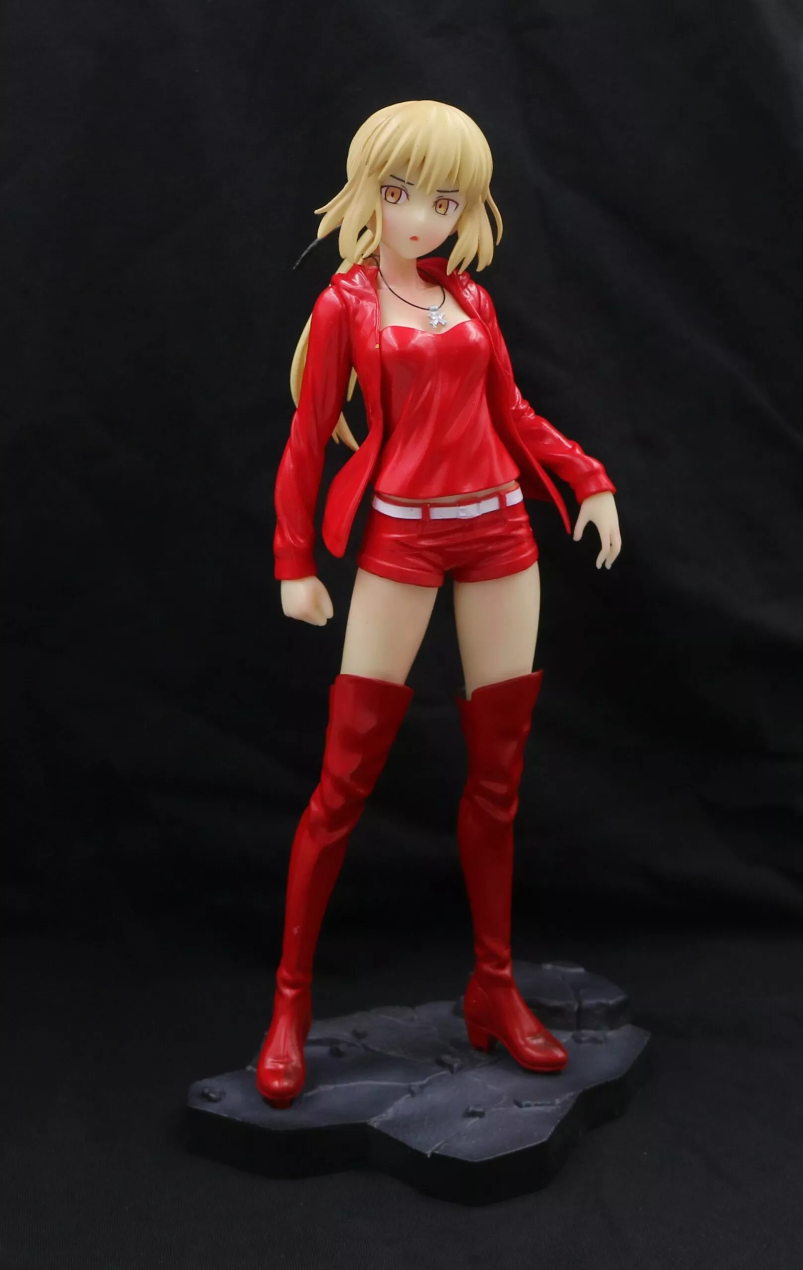 Action Figure Fate/Stay Night Grand Order Saber The Holy Grail War Vermelho Anime 24cm