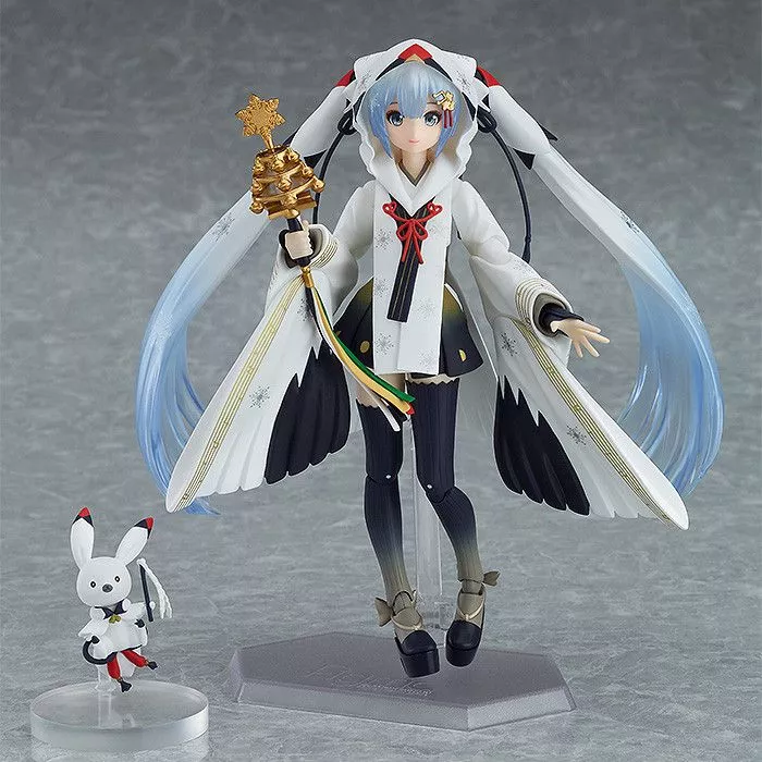 Action Figure FIGMA Hatsune Miku Neve EX-045 Guindaste Sacerdotisa 15cm