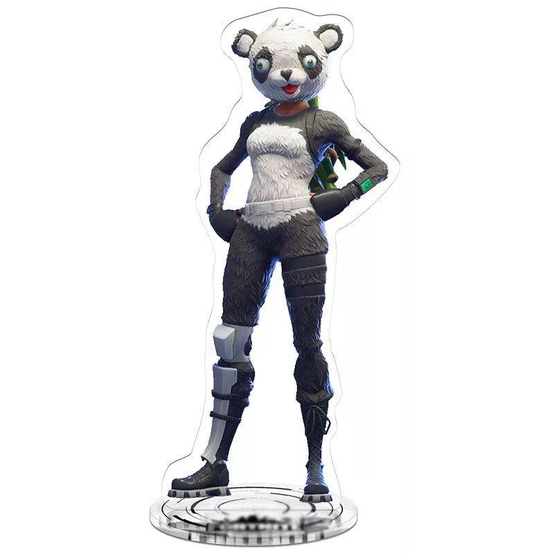 action figure game fortnite lider da equipe panda 25cm 20 Luminária 3d noite luz naruto equipe 7 uzumaki naruto sasuke sakura figura decoração de casa led noite lâmpada anime presente para crianças meninos da criança