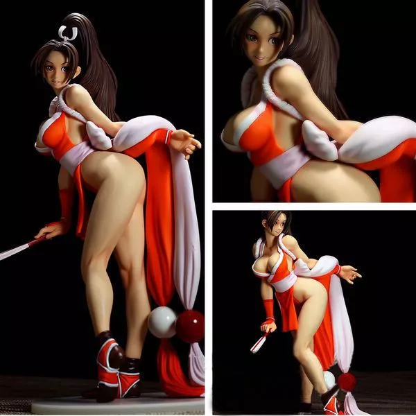 action figure game kof the king of fighters mai shiranui 26cm Luminária Barco One Piece 26cm