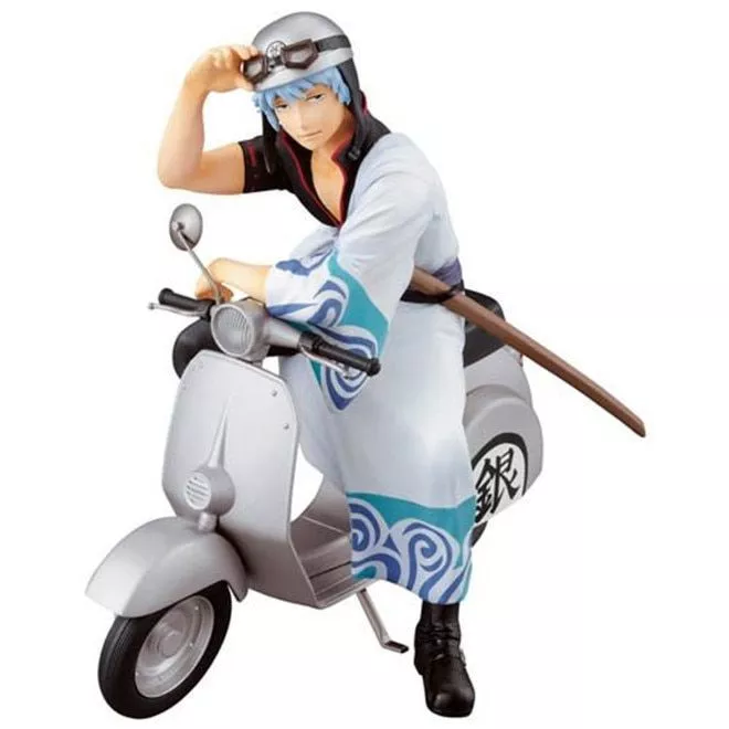 Action Figure Gintama Gin Kintoki Kabukichou Moto 15cm