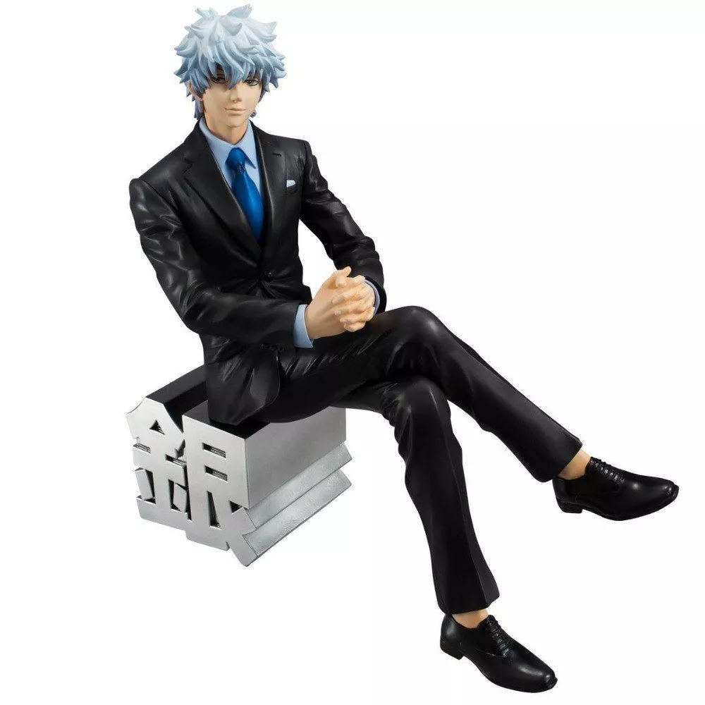 action figure gintama gin kintoki terno 15cm Pelúcia 45cm gintama brinquedo de pelúcia gintoki sakata recheado boneca de prata alma brinquedo dos desenhos animados