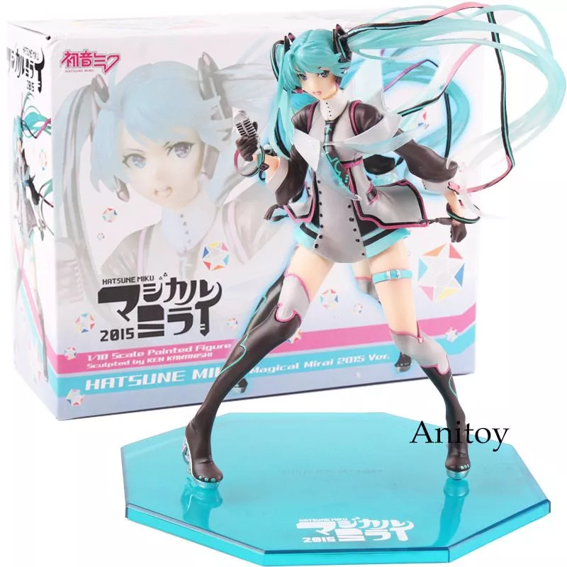 action figure hatsune miku figura anime hatsune miku magico mirai 2015 ver. 1 10 Action Figure One-Punch Man saitama sensei sentado no toalete pvc figura collectible modelo brinquedo