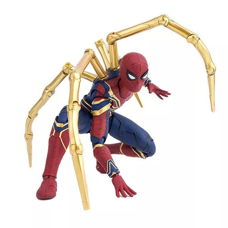 Action Figure Homem-Aranha Spider-Man Iron Man de Ferro Vingadores Guerra Infinita 18cm