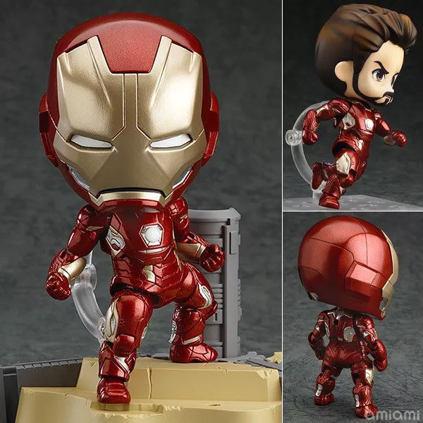 action figure homem de ferro iron man vingadores avengers marvel 545 nendoroid 10cm Kawaii relaxar urso macacão vestido urso bordado lolita rilukkuma saia geral chapéu japonês kawaii roupas bonito harajuku saias