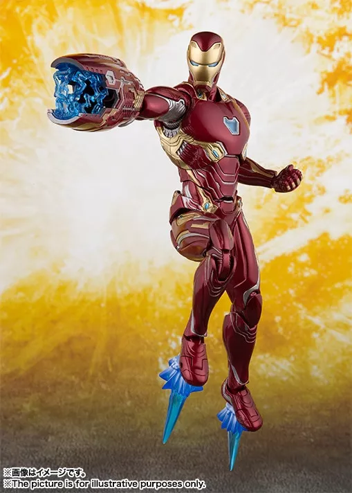 Action Figure Homem de Ferro Iron Man Vingadores Ultimato Guerra Infinita Avengers Articulado MK50 16cm
