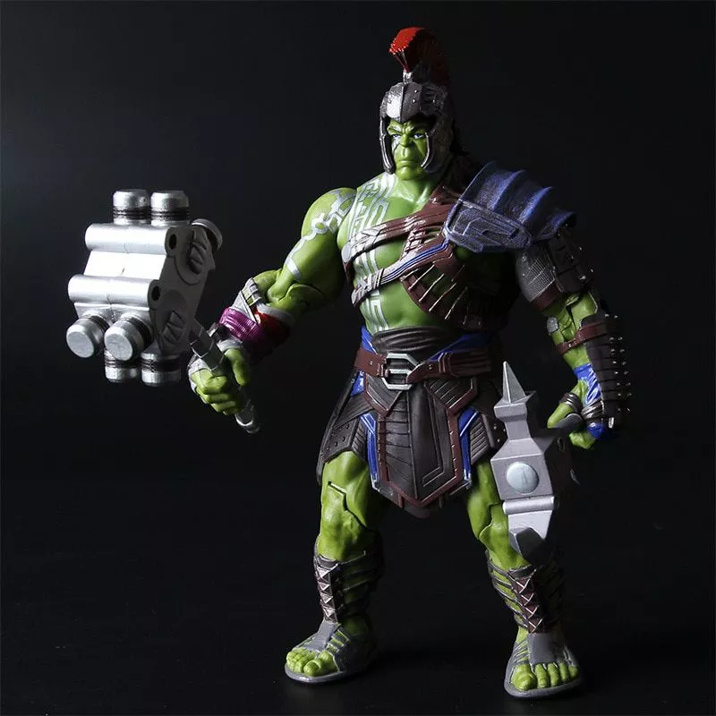 action figure hulk ragnarok 3 arena batalha 1 20cm 1 Máscara Halloween carnaval o mandaloriano cosplay capacete fantasia super-herói máscara facial de prata látex batalha traje adereços cabeça vestir