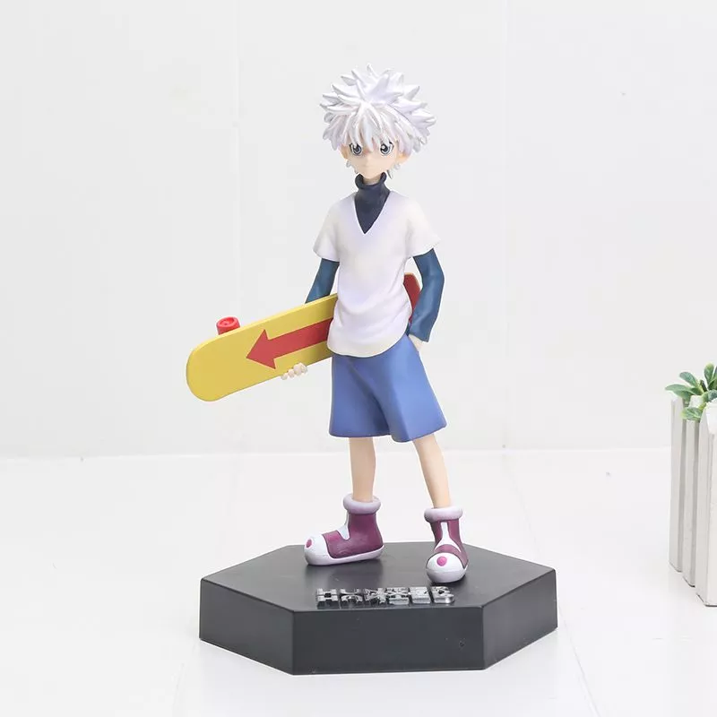 action figure hunter x hunter killua Action Figure Hunter X Hunter Killua cinza