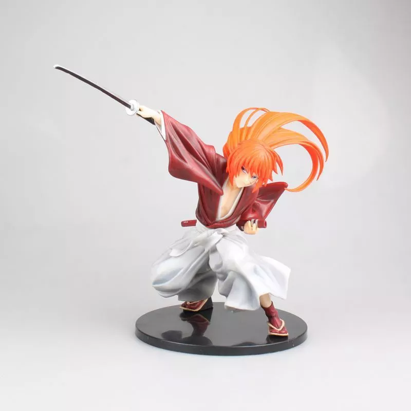 action figure hurouni kenshin samurai x 18cm japones classico himura kenshin pvc Pet Double Bowls Food Water Feeder Stainless Steel Cat Food Bowl for Dog Puppy Cats Pets Supplies Feeding Dishes S/M