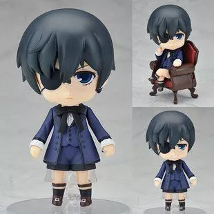 action figure kuroshitsuji black butler ciel nendoroid 117 10cm 2 3d caçoa o pente, pentes de cabelo antiestáticos da massagem do cabelo acessórios de cabelo plástico emaranhado sereia alice cabelo pente princesa para meninas