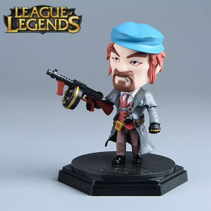 action figure league of legends lol graves chibi 14cm Touca League Of Legends LoL Poro