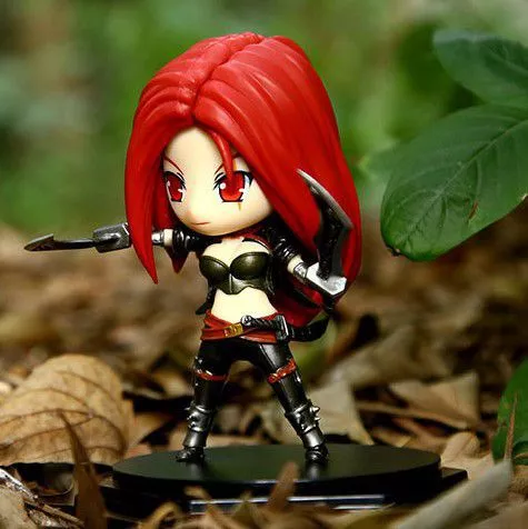 action figure league of legends lol katarina chibi 14cm Luminária Attack on Titan Shingeki no Kyojin Anime ataque em titã 3d lâmpada sasha braus chibi luz para decoração do quarto crianças presente ataque em titã luz da noite led sasha braus