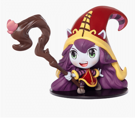 action figure league of legends lol lulu chibi 10cm Pelúcia Poro League of Legends LoL 50cm