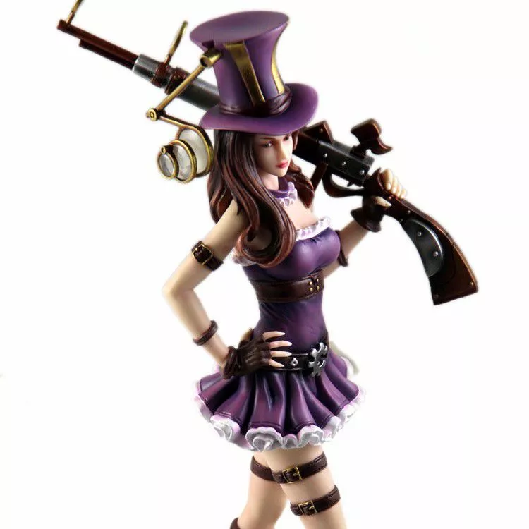 action figure league of legends sheriff caitlyn 23cm Touca League Of Legends LoL Poro