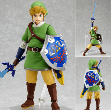 action figure legend of zelda link 14cm Brinco Anime banana fish axiu links brincos