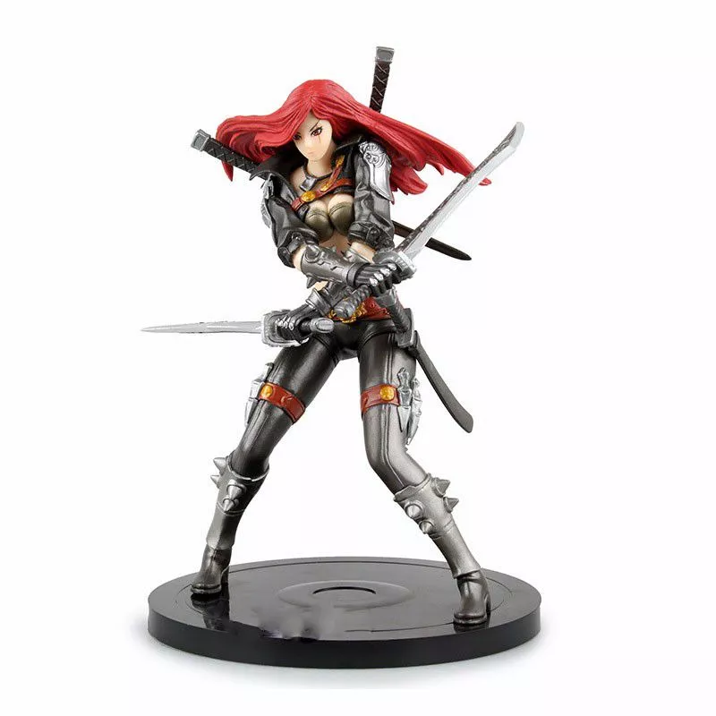 action figure lol katarina du couteau the sinister blade 20cm 55 1 Carteira Star Trek Moda uss enterprise estrela frota impressão carteira de couro do plutônio homens mulheres banco titular do cartão de crédito bolsa curta masculino padrão carteiras