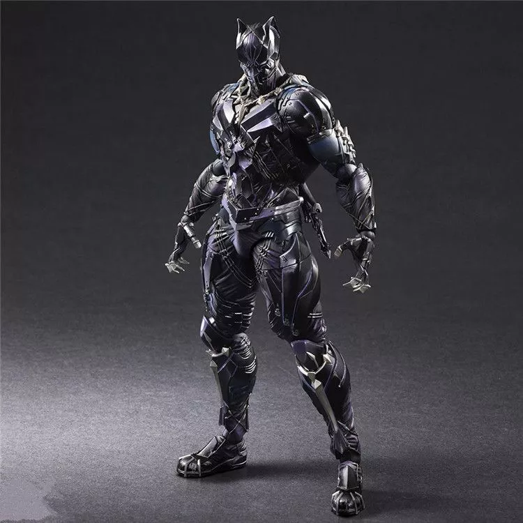 action figure marvel avengers black panther pantera negra 25cm Camiseta Marvel Cosplay Uniforme Pantera Negra