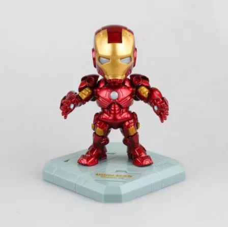Action Figure Marvel Avengers Vingadores Tony Stark Homem de Ferro Iron Man Chibi MARK42 15cm