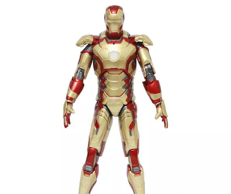 Action Figure Marvel Avengers Vingadores Tony Stark Homem de Ferro Iron Man MARK42 18cm