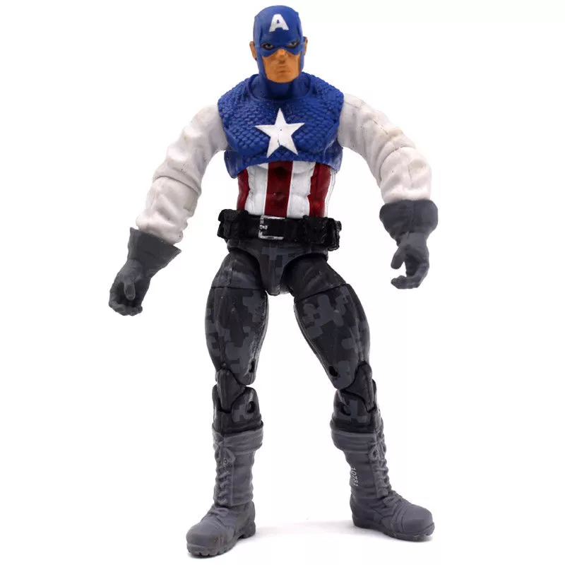 action figure marvel capitao america captain classico hq 20cm 456 Colar Vingadores Marvel Capitão América Escudo Dourado
