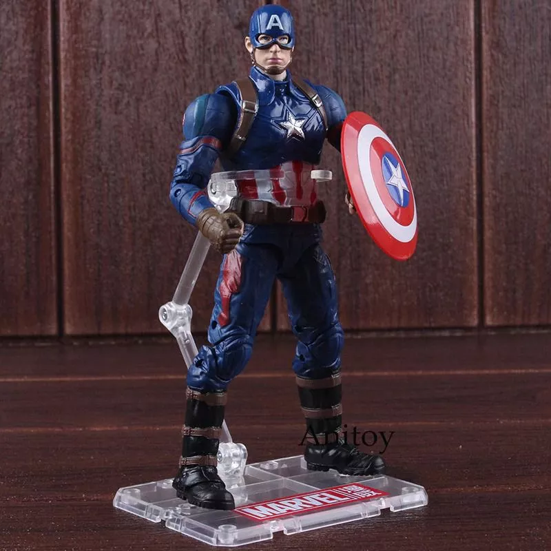 action figure marvel capitao america captain gerra civil 18cm 10 anos atrás, Capitão América 1 era lançado nos cinemas.