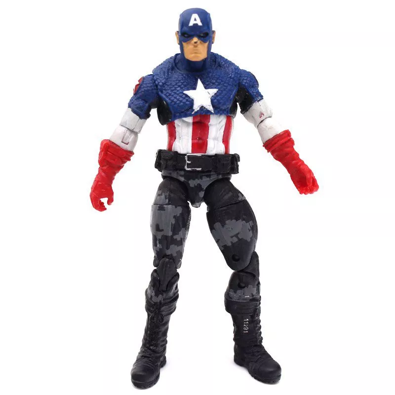 action figure marvel capitao america captain hq 20cm 456 Carteira Capitão America Escudo Marvel Vingadores