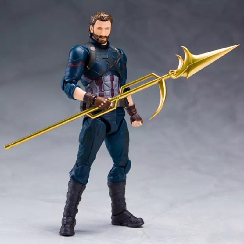 Action Figure Marvel Capitão América Vingadores Guerra Infinita 15cm