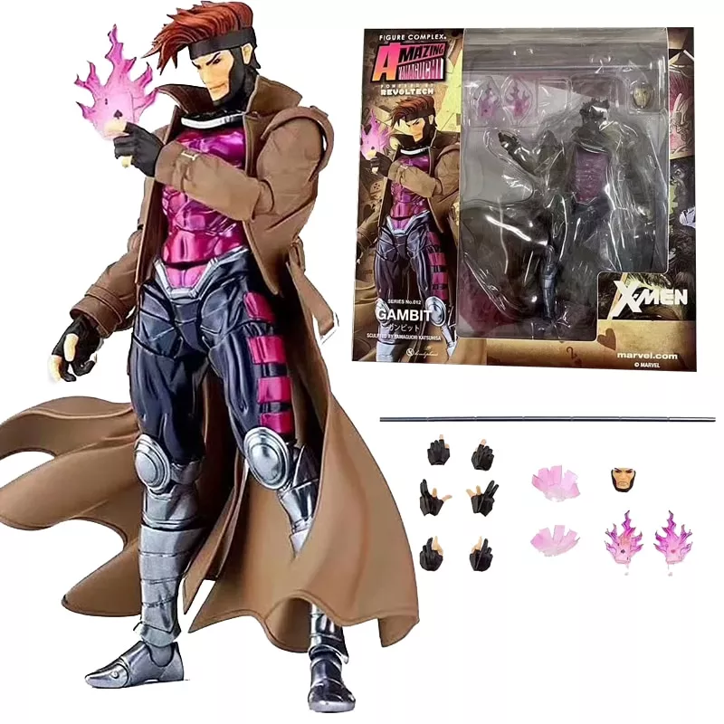 action figure marvel revoltech gambit x men serie no.012 figura de acao Action Figure Anime One Piece Monkey D Luffy 17cm