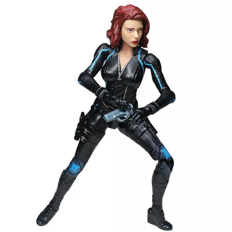 action figure marvel viuva negra 20cm 456 Camiseta Marvel Cosplay Uniforme Pantera Negra