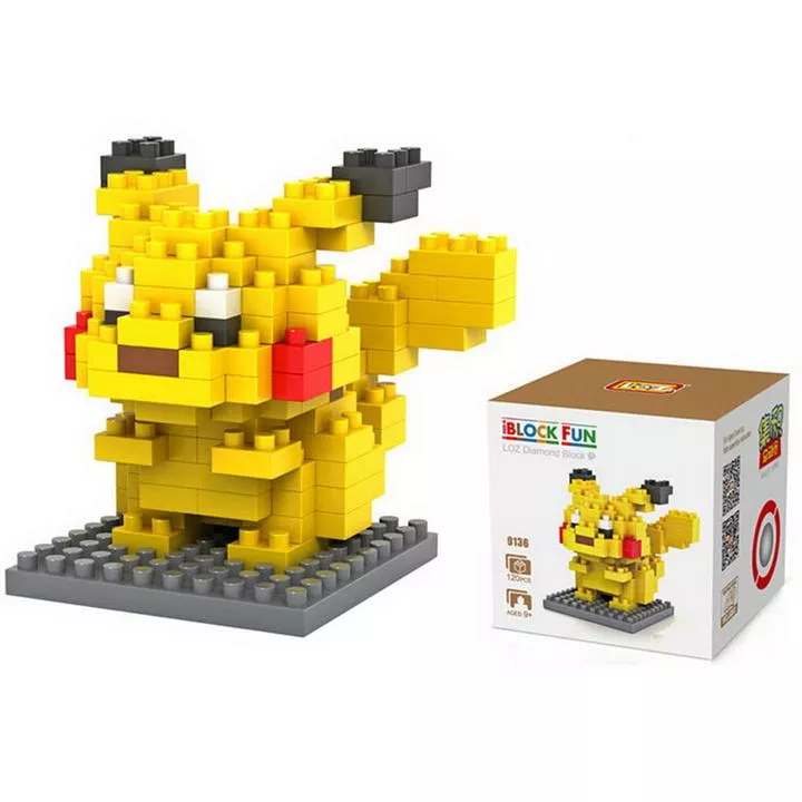 action figure nano diamond blocks anime pokemon pikachu 8cm Action Figure Anime Pikachu Misty Togepy Psyduck 10cm 44