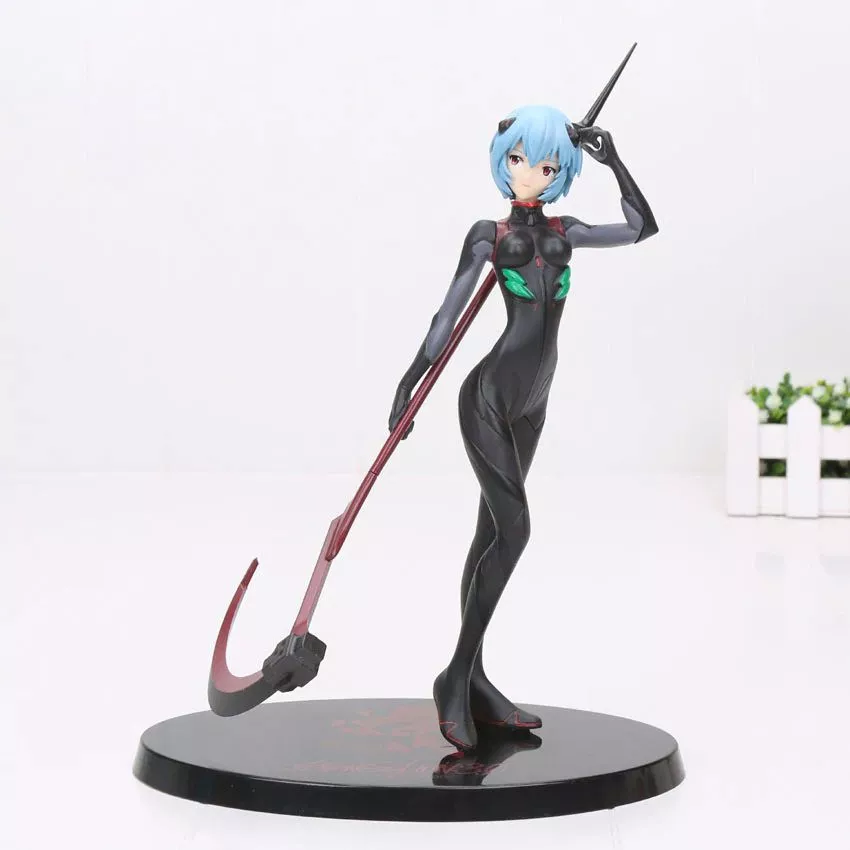 action figure neon genesis evangelion rei ayanami anime 21cm Action Figure Evangelion Asuka 1/8 figura modelo de resina gk