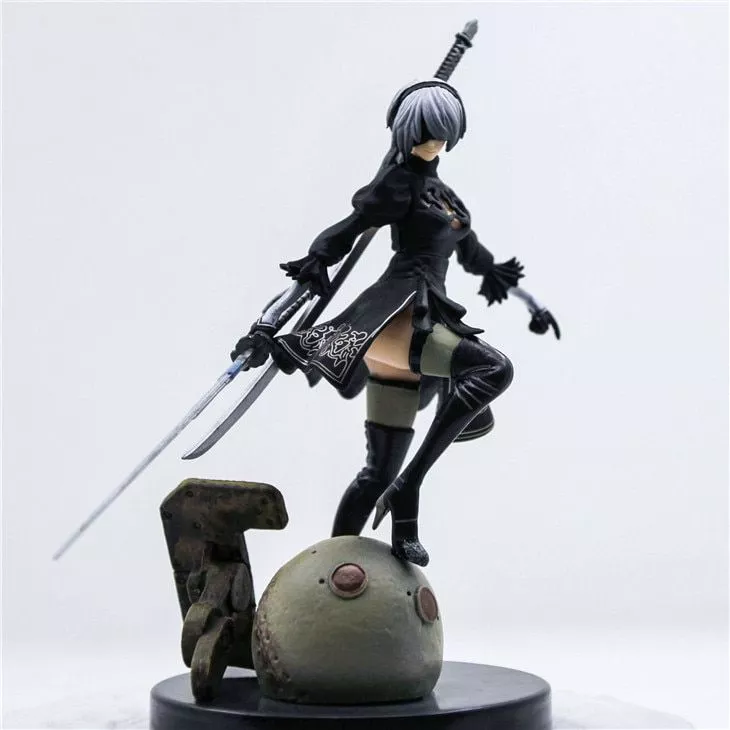 action figure nier automatos yorha 2b no. 2 tipo b pvc modelo toy 15 cm Luminária Anime Sword Art Online logotipo luz da noite led para o quarto criança decoração nightlight kirigaya kazuto figura lâmpada de mesa 3d sao presente