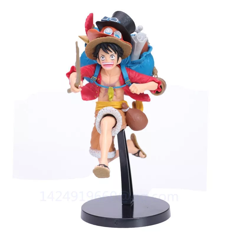 action figure one piece moneky d. luffy correr portgas d ace sabo Brinco Kpop dna coreano meninos idol aço inoxidável punk parafuso prisioneiro brincos chave longa corrente cone awl orelha clipe unissex jóias caras rock hip hop