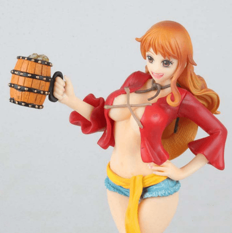 action figure one piece nami mugiwara 22cm Luminária One Piece luz da noite luffy sanji zoro nami 3d led ilusão toque lâmpada mesa figura ação óptica lâmpada cabeceira decoração lâmpada mesa