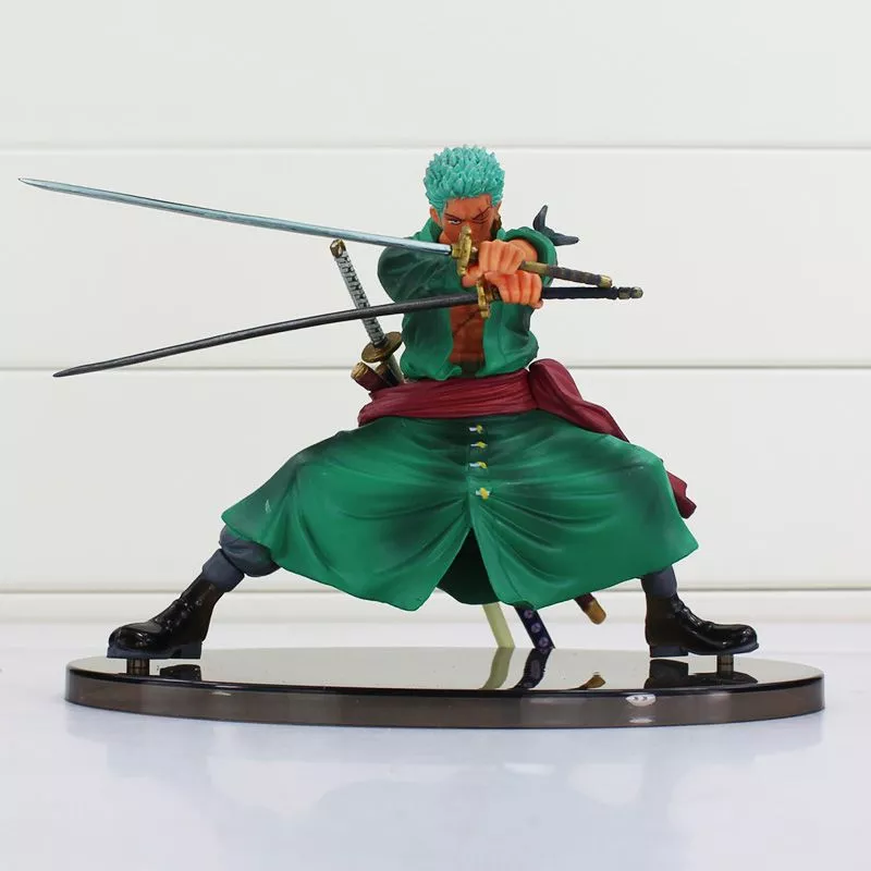 action figure one piece roronoa zoro sauron two years later anime 14cm Set 10pcs Action Figure One Piece 2 YEARS LATER Luffy Nami Roronoa Zoro Hand-Done Anime 17cm