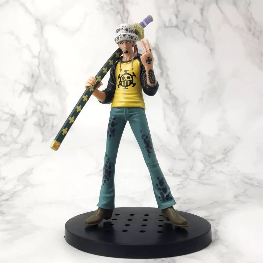 action figure one piece trafalgar law anime 20cm Luminária One Piece led 3d luz noturna do anime japonês trafalgar d. Luz noturna da lei da água para decoração do quarto da criança lâmpada de cabeceira