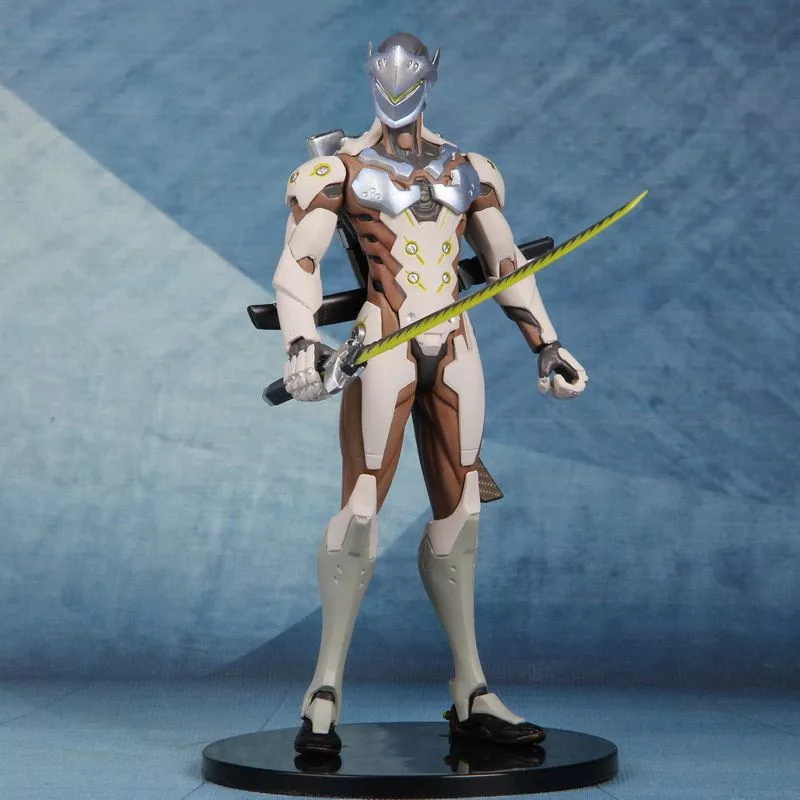 action figure overwatch jogo ninja shimada genji 18cm articulacoes moveable figura Elástico sem laço cadarços de sapato semicírculo para crianças e adulto tênis cadarço rápido preguiçoso cadarços de bloqueio de metal cordas de sapato