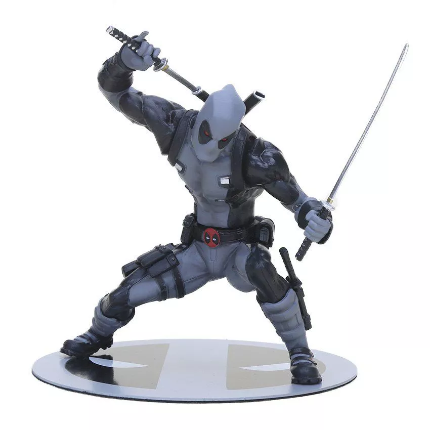 Action Figure Peça Deadpool Cinza 15cm