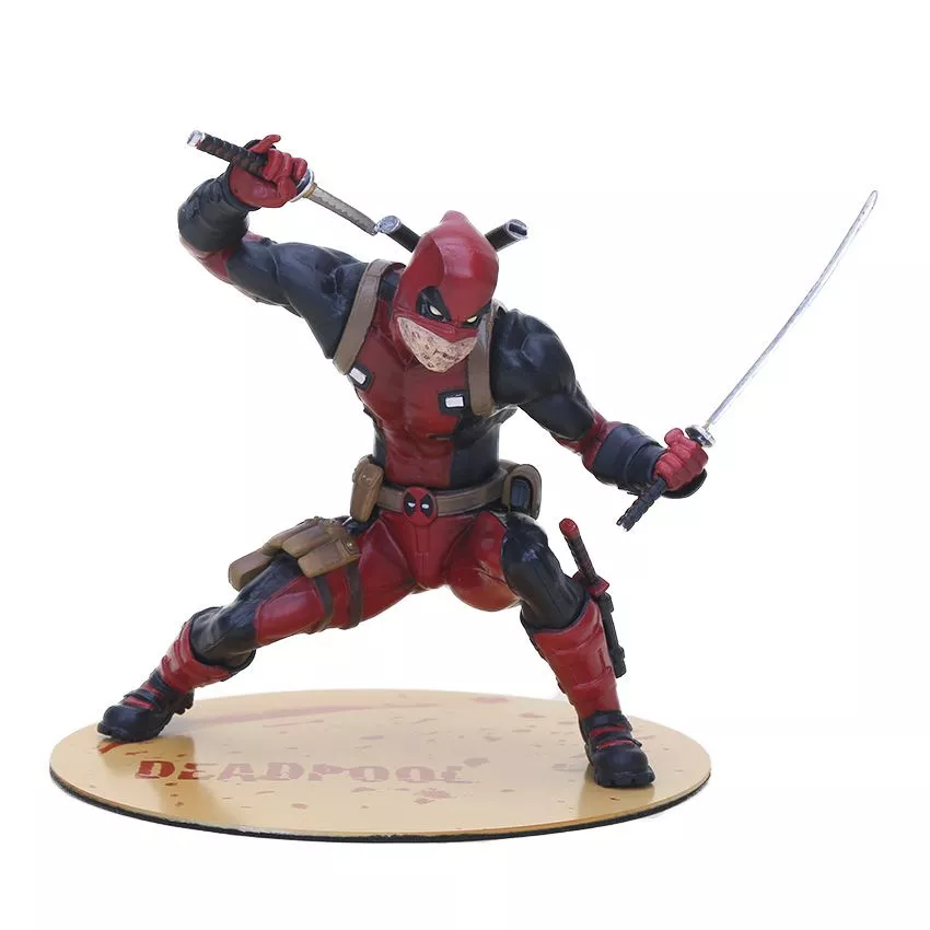 action figure peca deadpool rosto 15cm Action Figure Deadpool Marvel X-Men Vermelho 11cm