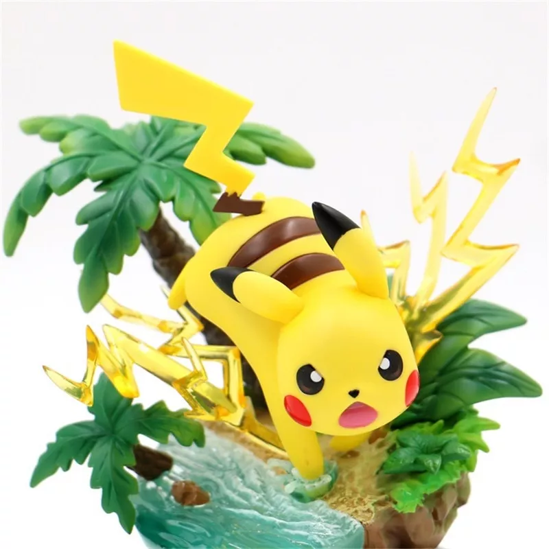 action figure pokemon pikachu bulbasaur squirtle figma takara tomy anime Luminaria One Piece 7 cor em mudança 3d bulbing luz uma peça tony chopper ilusão visual lâmpada led criativo figura de ação brinquedo natal