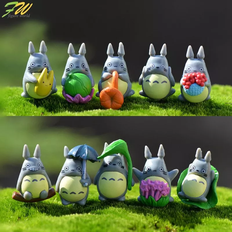 action figure set 10 pcs meu vizinho totoro figura de acao presentes boneca bonito Action Figure Nendoroid Anime That Time I Got Reincarnated as a slime rimuru tempest q. ver pvc figura de ação brinquedo 1067 # anime estatuetas modelo brinquedos presente